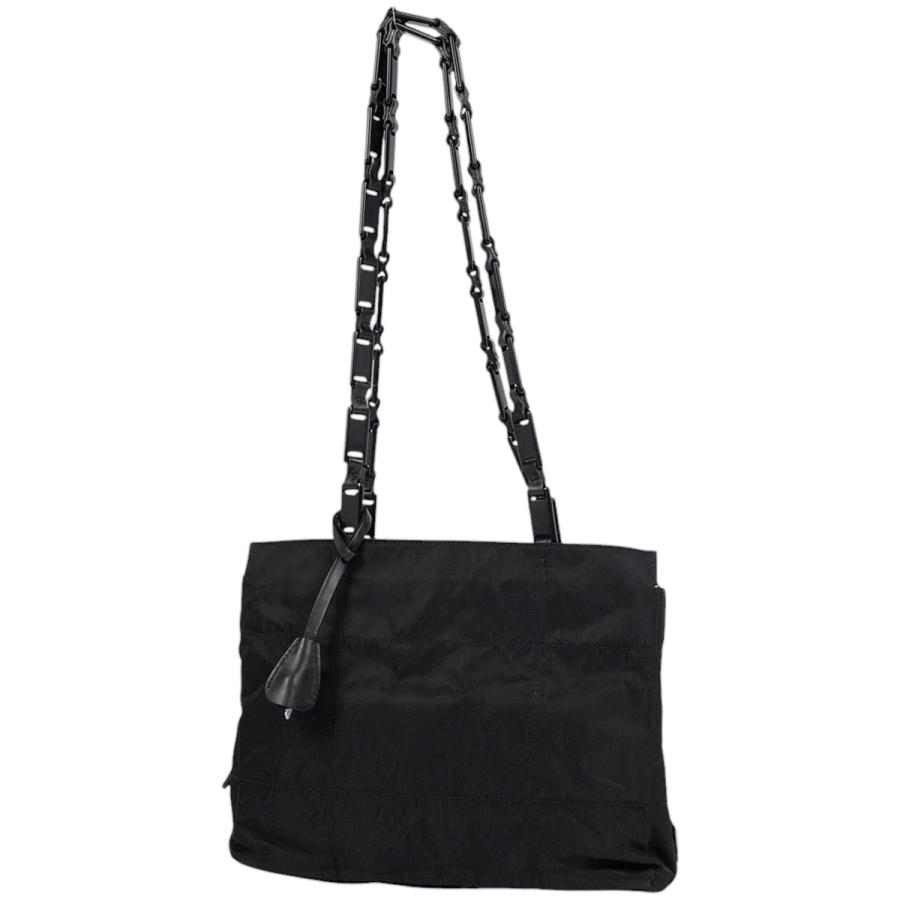PRADA バニティ ハンドバッグ 三角ロゴプレート ナイロン ブラック ネロ PRADA バニティ ハンドバッグ 三角ロゴプレート ナイロン ブラック