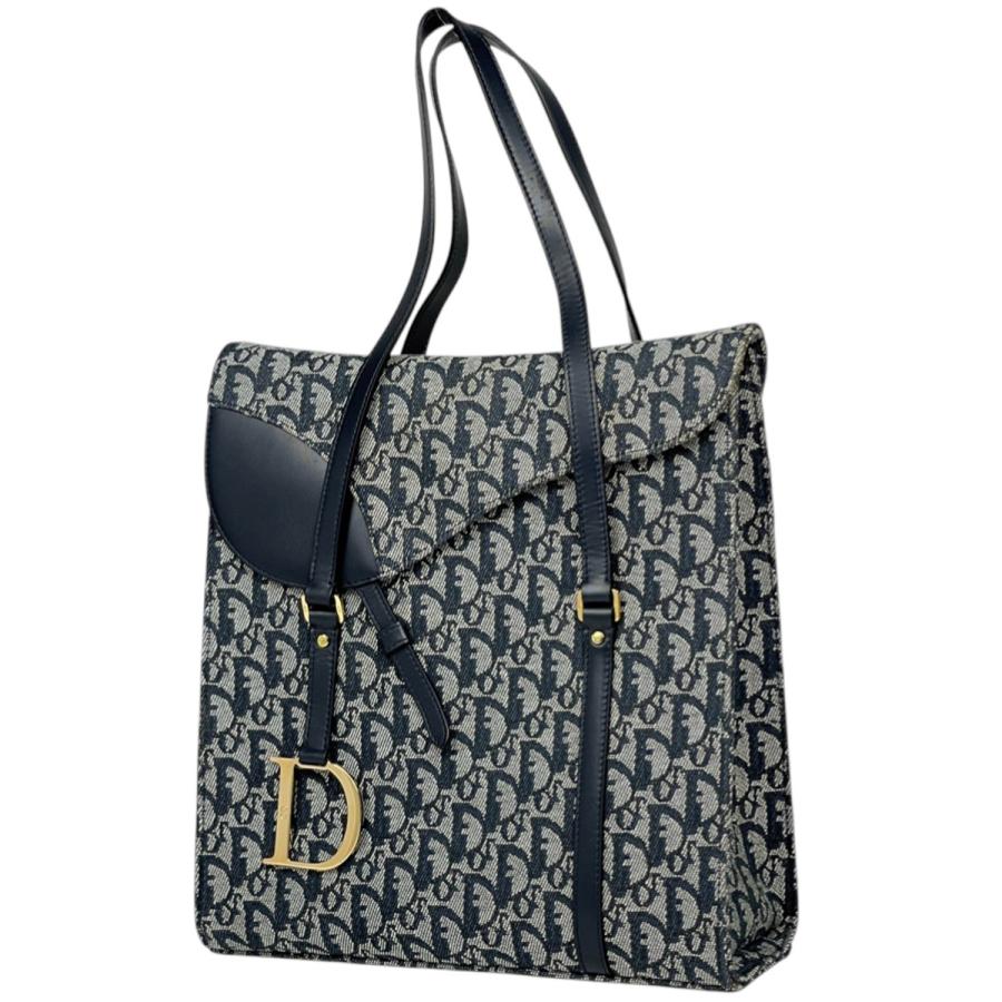 Christian Dior クリスチャンディオール トロッター柄 ハンドバッグ  