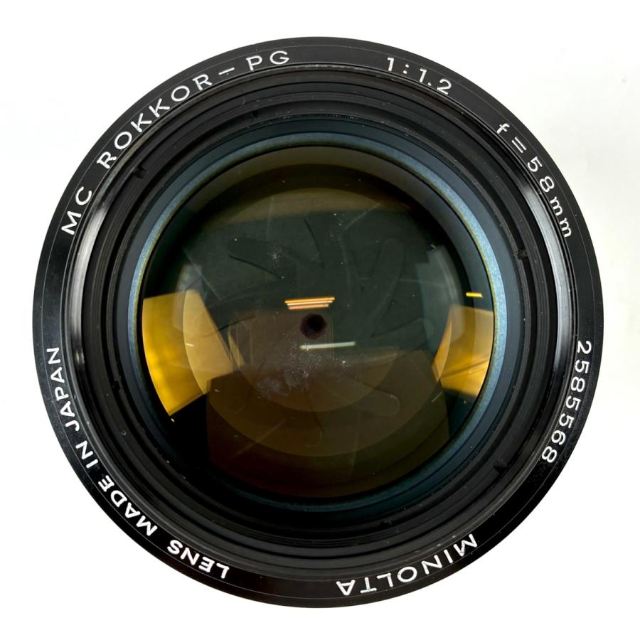 ミノルタ MINOLTA MC ROKKOR-PG 58mm F1.2［ジャンク品］ 一眼カメラ用レンズ（マニュアルフォーカス） 【中古】 ミノルタ MINOLTA MC ROKKOR-PG 58mm F1.2［ジャンク品］ 一眼