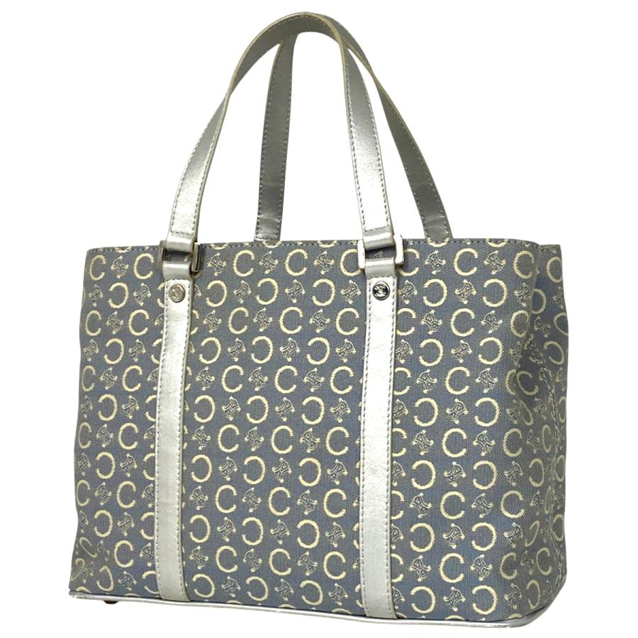 CELINE セリーヌ Cマカダム キャンバス ハンドバッグ トートバッグ CELINE（セリーヌ） CELINE Cマカダム柄 トートバッグ ハンドバッグ