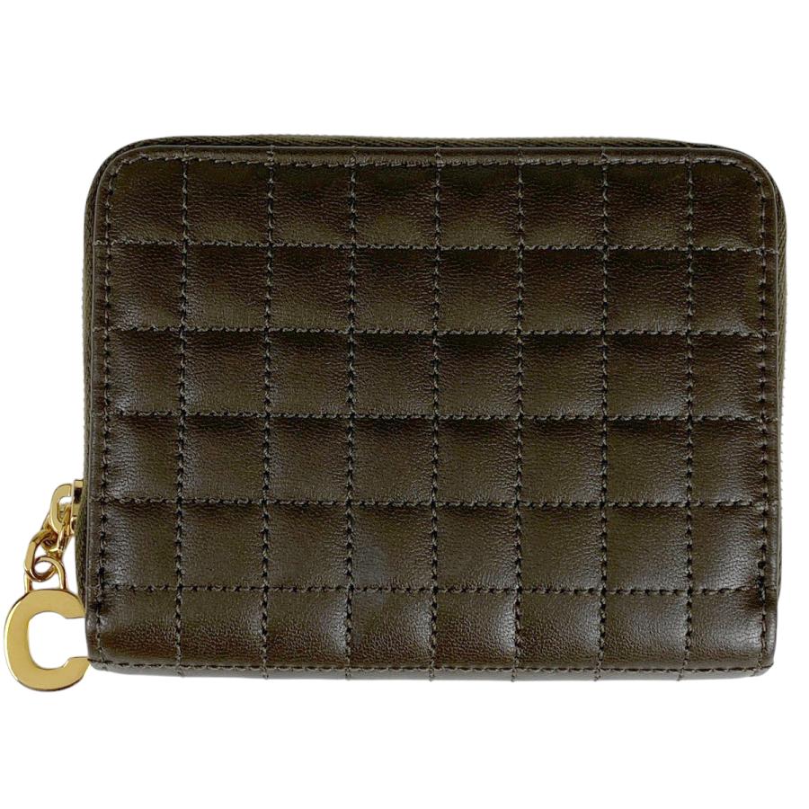 CELINE セリーヌ ラウンドファスナー コインケース Cチャーム  