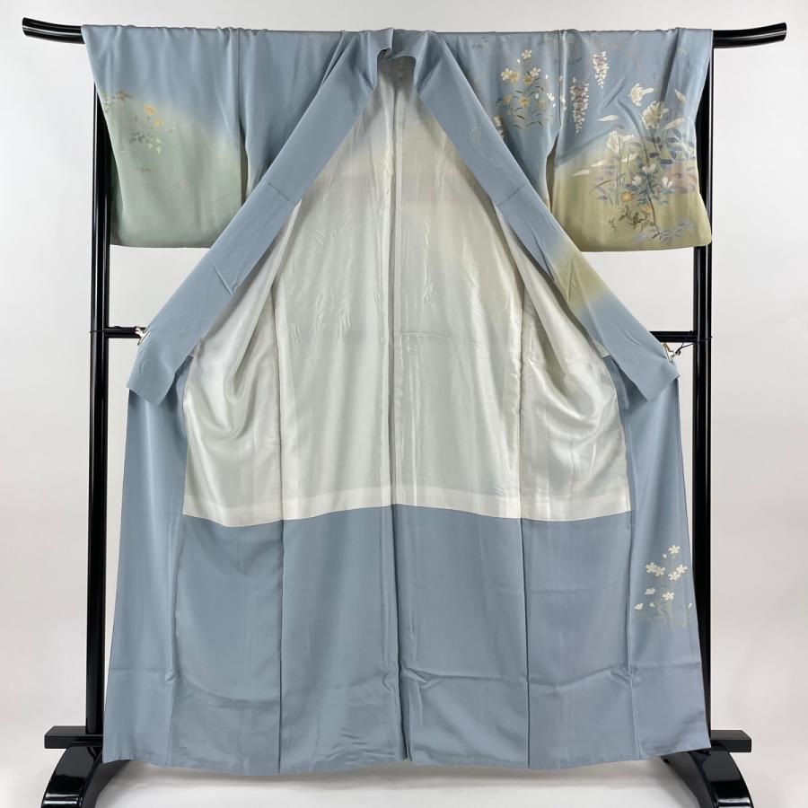 ♣️訳ありお値打ち　作家もの　正絹　袷　友禅訪問着　身丈（肩から161.5㎝） miyagawa-kimono_sb15292