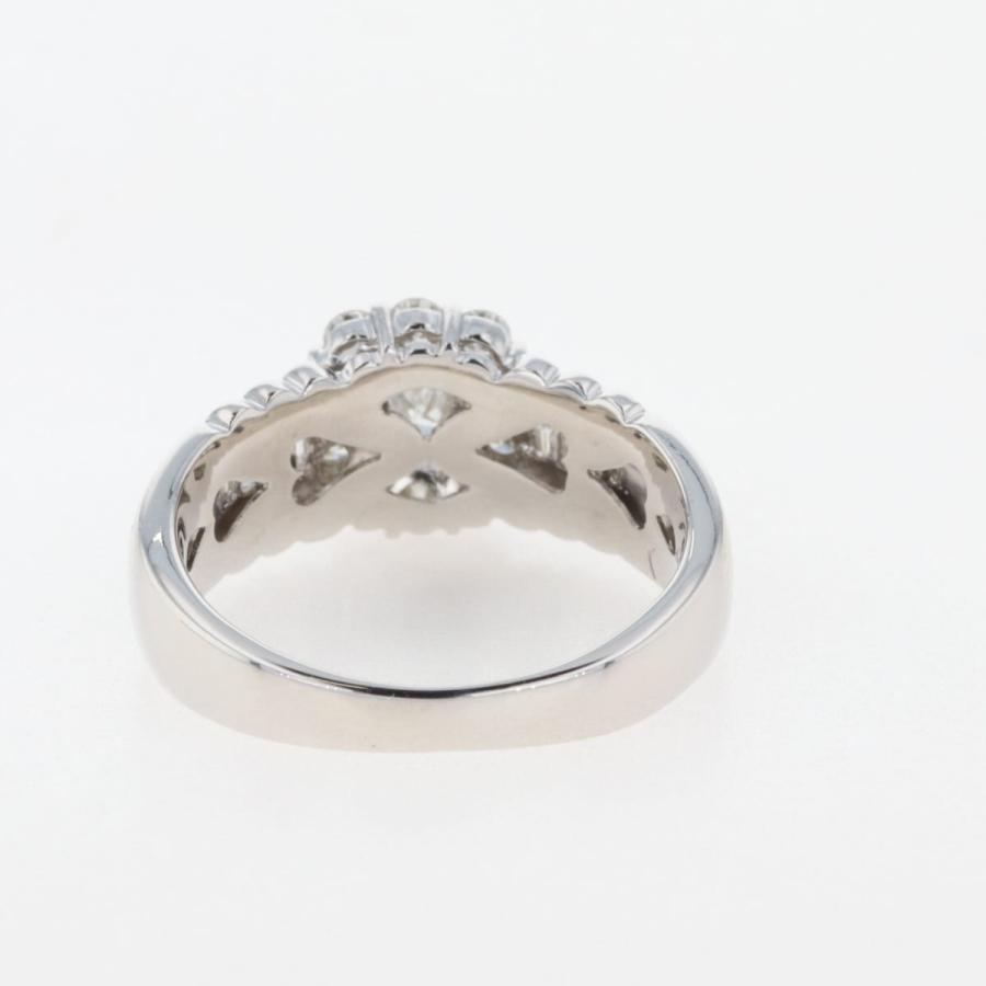 ダイヤモンド デザインリング プラチナ メレダイヤ 指輪 リング