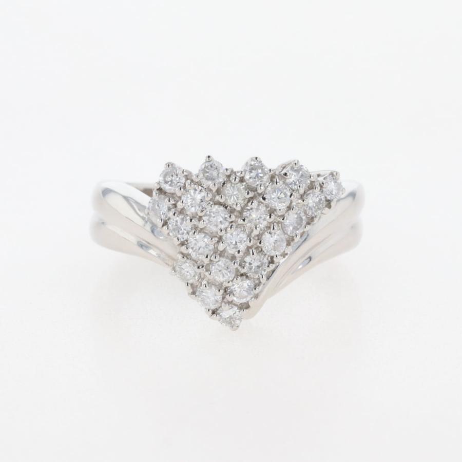 メレダイヤ デザインリング プラチナ 指輪 リング 10.5号 Pt850  