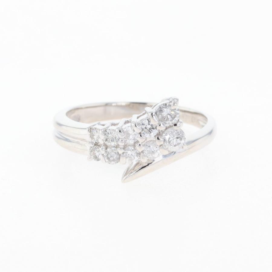 メレダイヤ デザインリング プラチナ 指輪 リング 11号 Pt900