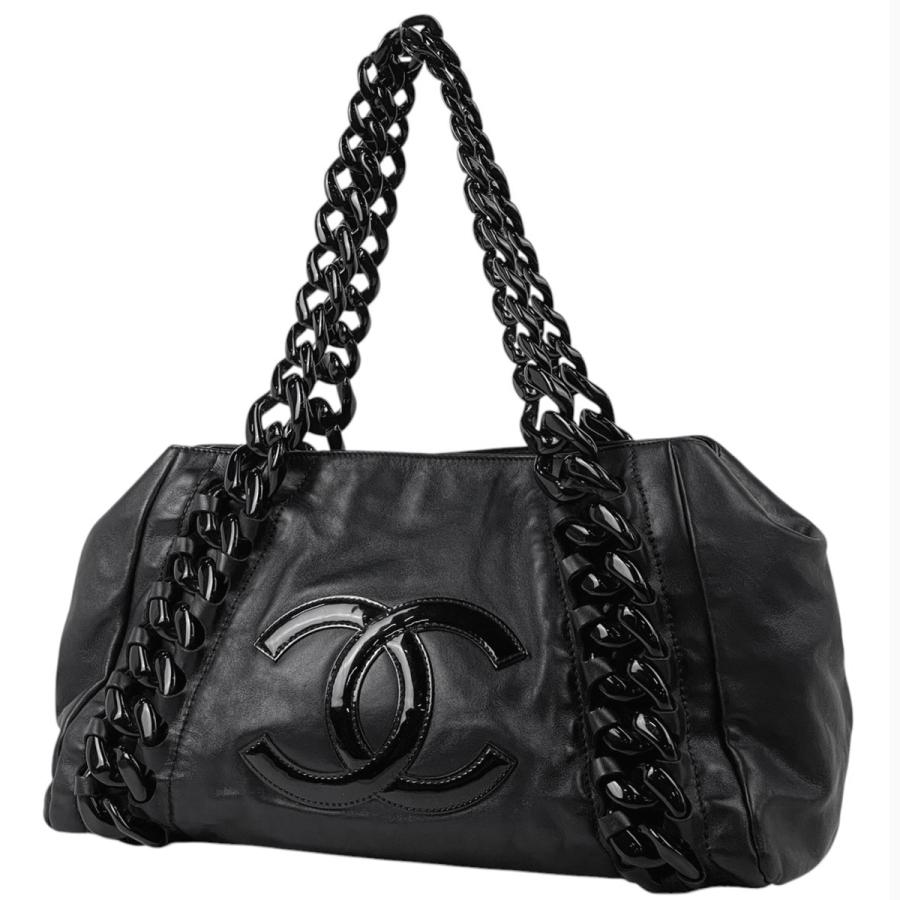 CHANEL シャネル ココマーク プラチェーン トートバッグ ハンドバッグ  