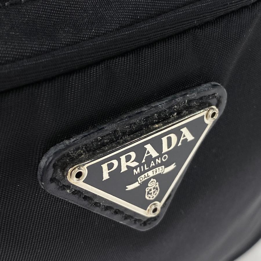 PRADA ショルダーバッグ ナイロン レザー カメラバッグ ロゴプレート ネロ PRADA（プラダ） ロゴプレート ショルダーバッグ ナイロン ネロ