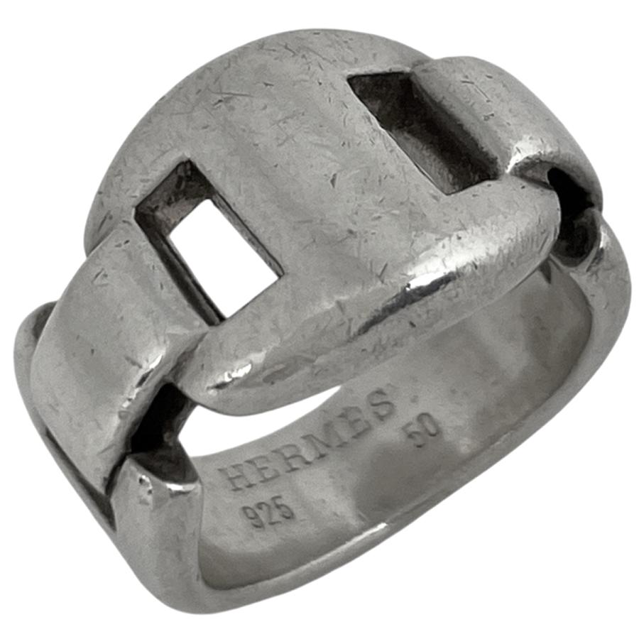 ✨HERMES✨エルメス✨カシオペア✨シルバー✨925✨ヴィンテージ✨リング✨ HERMES（エルメス） カシオペア リング 指輪 シェーヌダンクル リング