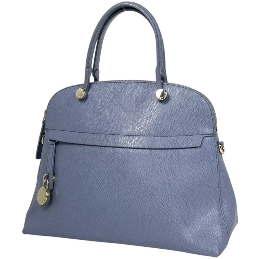 値下げしました！　FURLA フルラ バッグ　PIPER ネイビー　　美品 FURLA（フルラ） パイパー ハンドバッグ 2WAY ショルダーバッグ