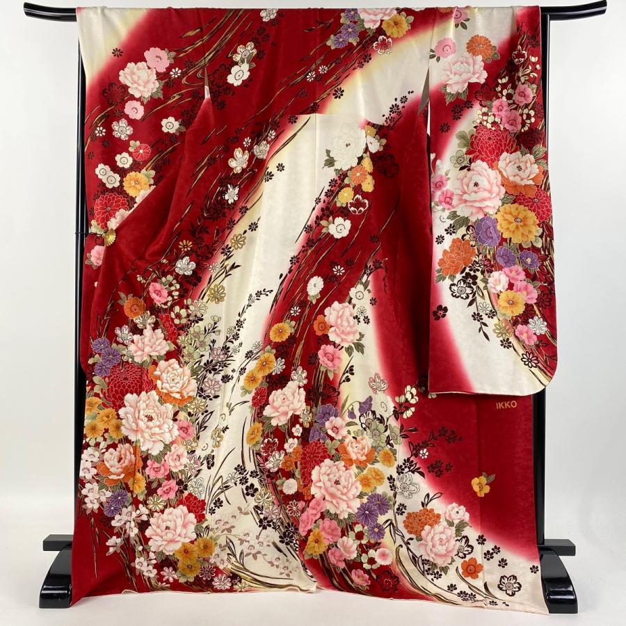 色無地 身丈173.5cm 裄丈71cm 正絹 美品 逸品 【中古】
