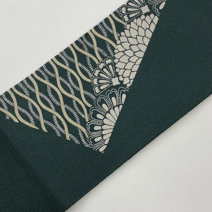 名古屋帯　縮緬　染帯　正絹 中古】 名古屋帯 なごや帯 縮緬 染め帯 リサイクル レディース