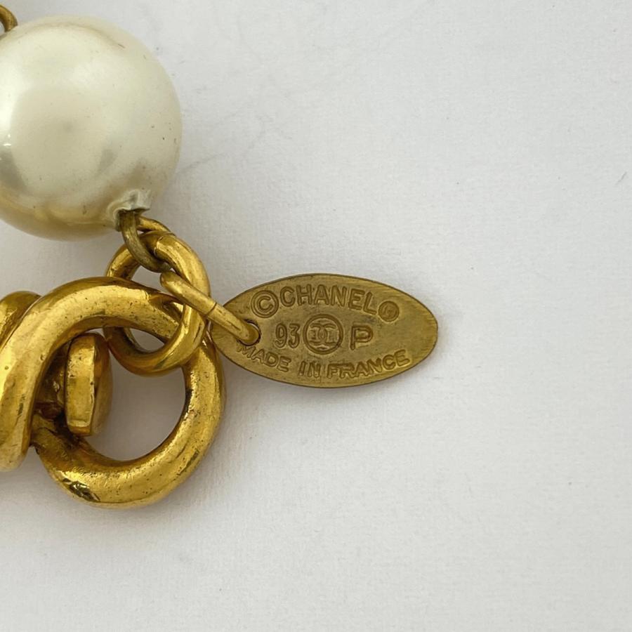 CHANEL シャネル ココマーク フェイクパール ネックレス ロング GP