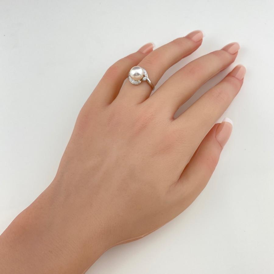 ミキモト　パール　真珠　リング　指輪　ダイヤ　プラチナ 楽天市場】ミキモト パール 真珠 ダイヤモンド リング・指輪