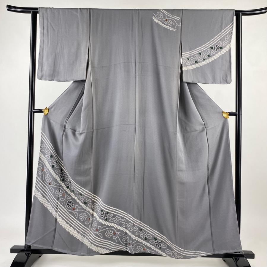 訪問着 美品 逸品 身丈158cm 裄丈63cm 正絹 【中古】 在庫一掃 訪問着 身丈158cm 裄丈64cm 正絹 逸品 中古 訪問着 身丈158cm