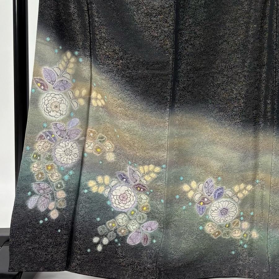 新品　美品　袷　正絹　作家　やまと　黒留袖　フルセット　身丈162 裄丈69 新品 美品 袷 正絹 作家 やまと 黒留袖 フルセット 身丈162 裄丈