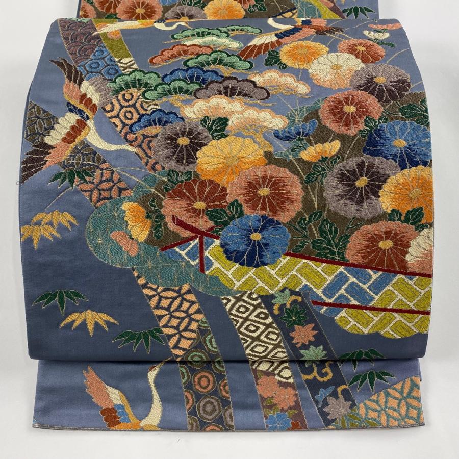 エレガントな【大和錦】　他と差の付く、特別上質な【本袋帯】　新品です 袋帯 「遠州七宝錦」黒（未仕立て品） | 商品詳細 | 高島屋オンライン