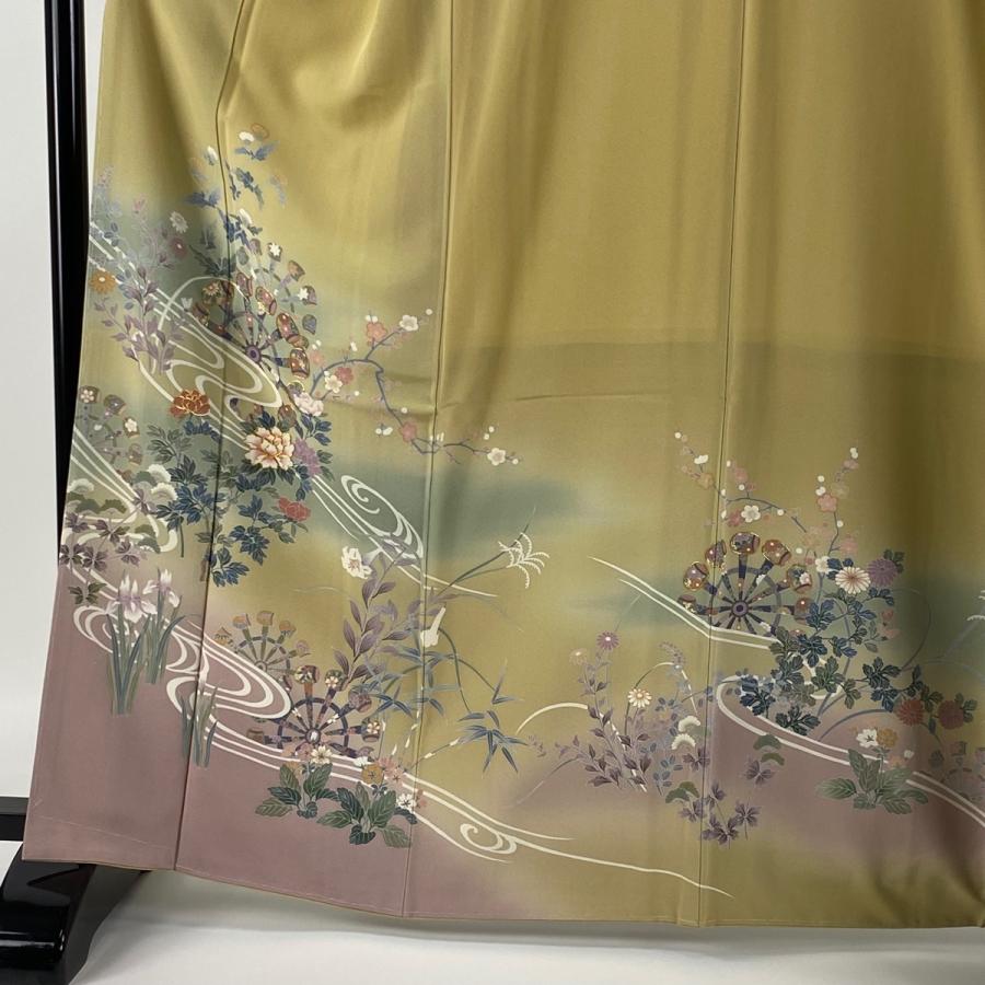 訪問着 身丈165cm 裄丈67cm M 袷 袋帯セット 鈴乃屋 落款あり 槌