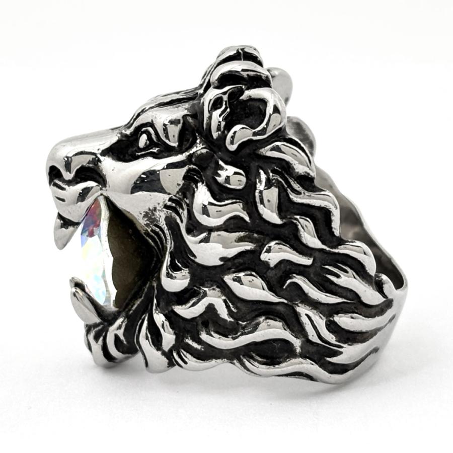 GUCCI ライオンヘッド シルバーリング GUCCI（グッチ） ライオンヘッド リング 指輪 レディース リング 18号