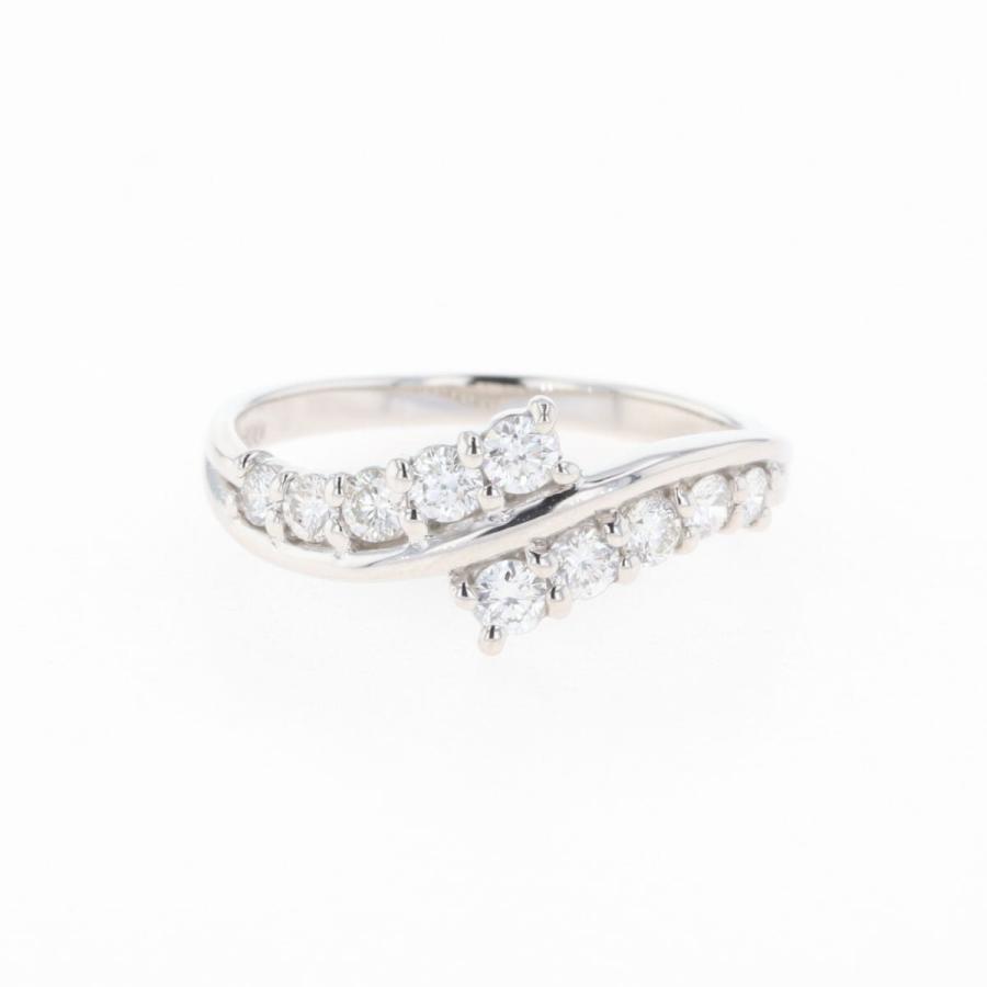 メレダイヤ デザインリング プラチナ 指輪 リング 12号 Pt900  