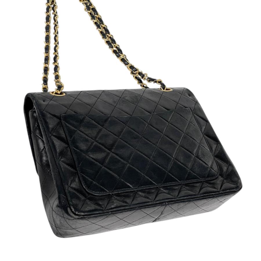 シャネル　マトラッセ Wフラップ　コットン　レザー　チェーンショルダーバッグ CHANEL シャネル マトラッセWフラップ Wチェーンショルダー オフ