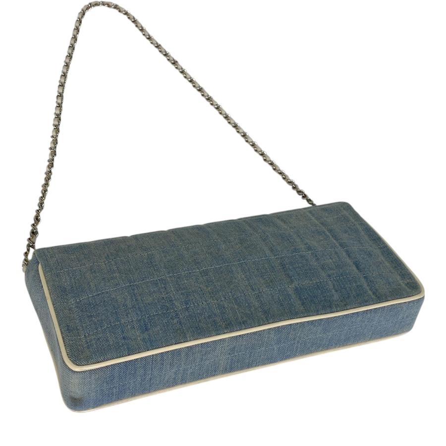 【CHANEL】チョコバー デニム　チェーンショルダーバッグ ココマーク CHANEL（シャネル） チョコバー チェーン ショルダーバッグ ココマーク