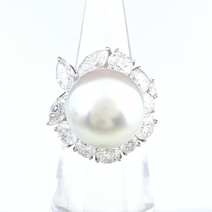 MIKIMOTO ミキモト パール デザインリング プラチナ 指輪