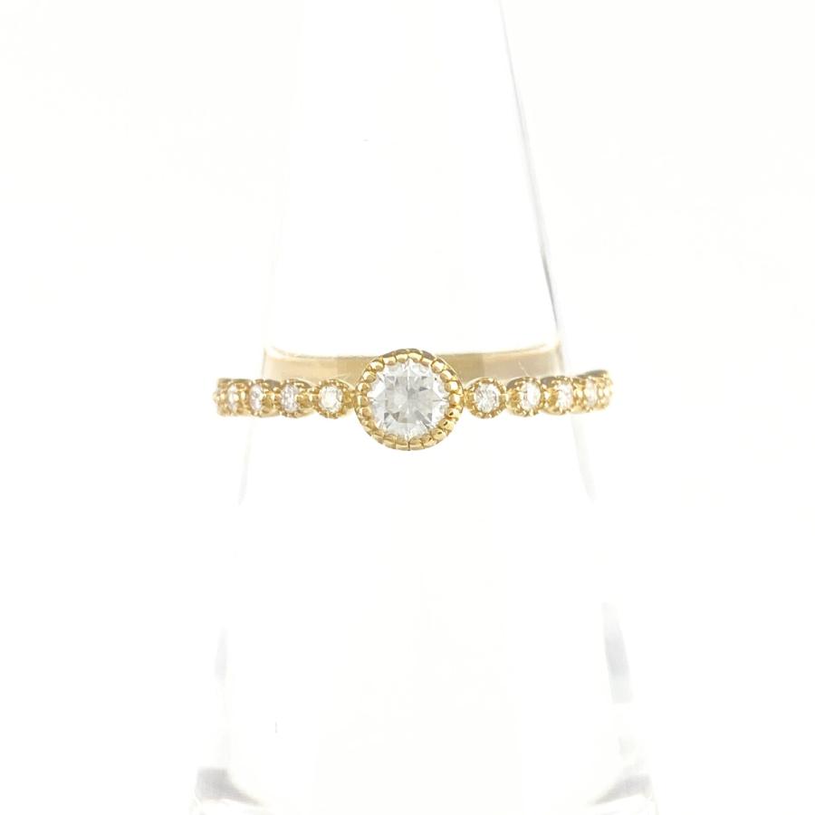 リメイク メレダイヤ デザインリング YG イエローゴールド 指輪 リング  