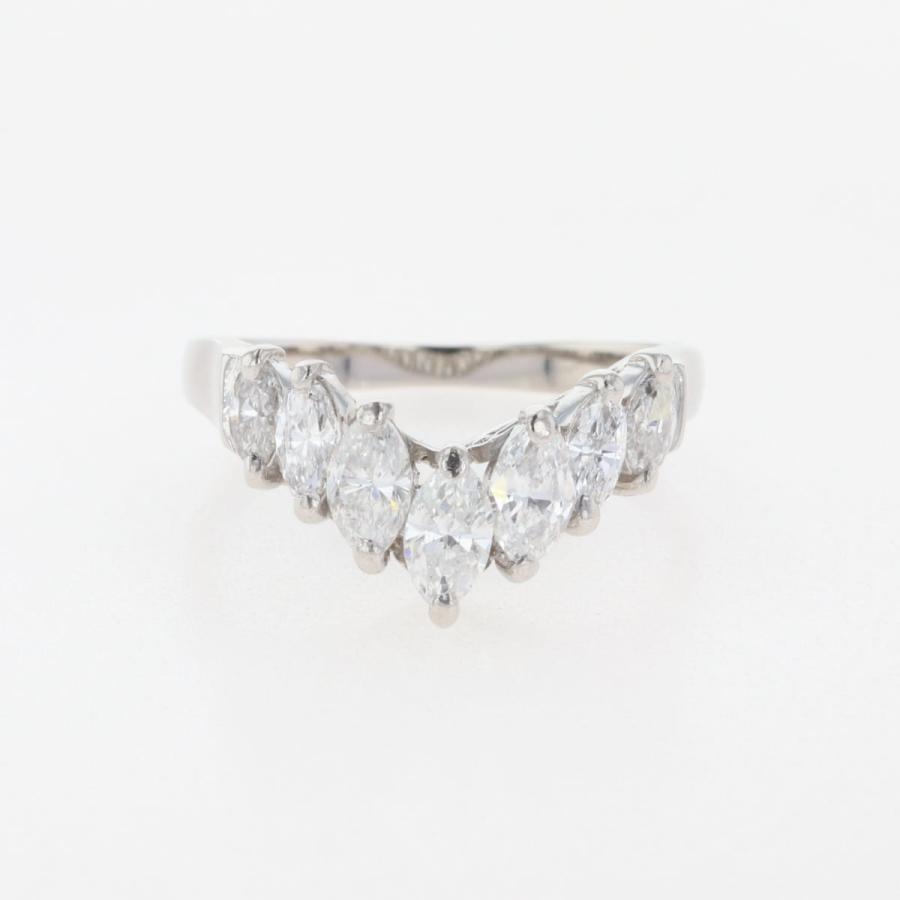 メレダイヤ デザインリング プラチナ 指輪 リング 14.5号 Pt900  