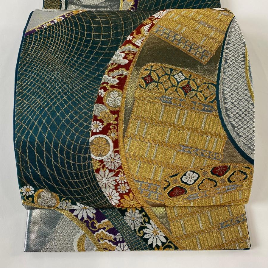 正絹　六通袋帯　三越【宝彩唐織　宝尽くし　花】 正絹 六通袋帯 三越【宝彩唐織 宝尽くし 花】 - メルカリ