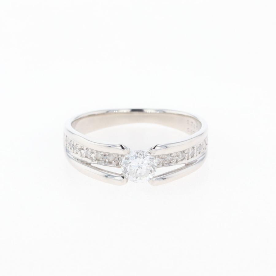 中古美品 Pt900プラチナリング 6g ダイヤモンド デザインリング プラチナ 指輪 リング 6号 Pt900