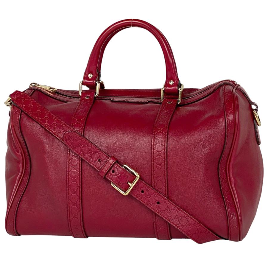 グッチ グッチシマ ハンドバッグ ショルダーバッグ 2WAY 247205 レッド レザー レディース GUCCI 【中古】 GUCCI（グッチ） グッチシマ ハンドバッグ 2WAY ショルダーバッグ