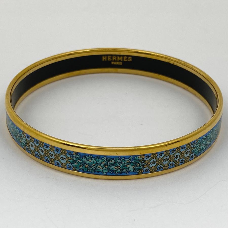 ✨付属品付✨HERMES バングル　ブレスレット　エマイユPM 七宝焼き　碇柄 正規品】エルメス バングル エマイユ PM 腕輪 七宝焼き 楽器柄 | linkbrand