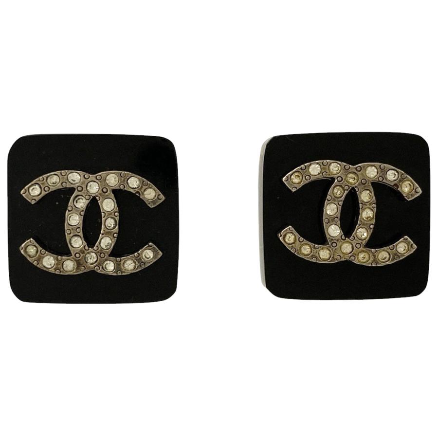 限定お値下げ！　CHANEL シャネル ピアス ラインストーン スクエア CHANEL（シャネル） ココマーク ラインストーン イヤリング スクエア