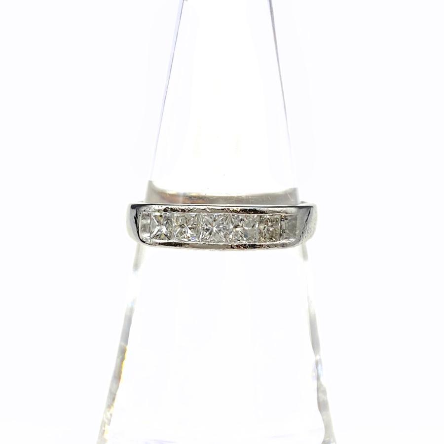 メレダイヤ デザインリング プラチナ 指輪 リング 11号 Pt900  