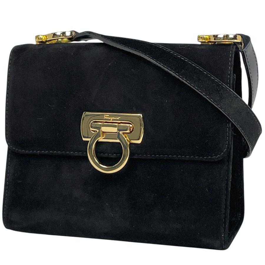 サルバトーレフェラガモ　レザーショルダーバッグ　斜め掛肩掛袋付　イタリアブランド フェラガモ Ferragamo バッグ ショルダーバッグ 肩掛けバッグ 斜め掛け