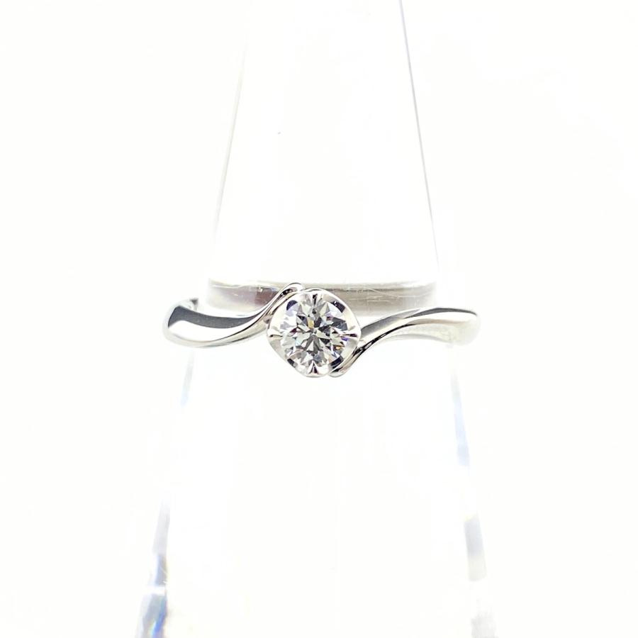 ヨンドシー 4℃ ダイヤモンド デザインリング プラチナ 指輪 リング 10