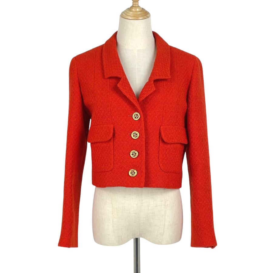 CHANEL（シャネル） ココマークボタン テーラードジャケット ツイード