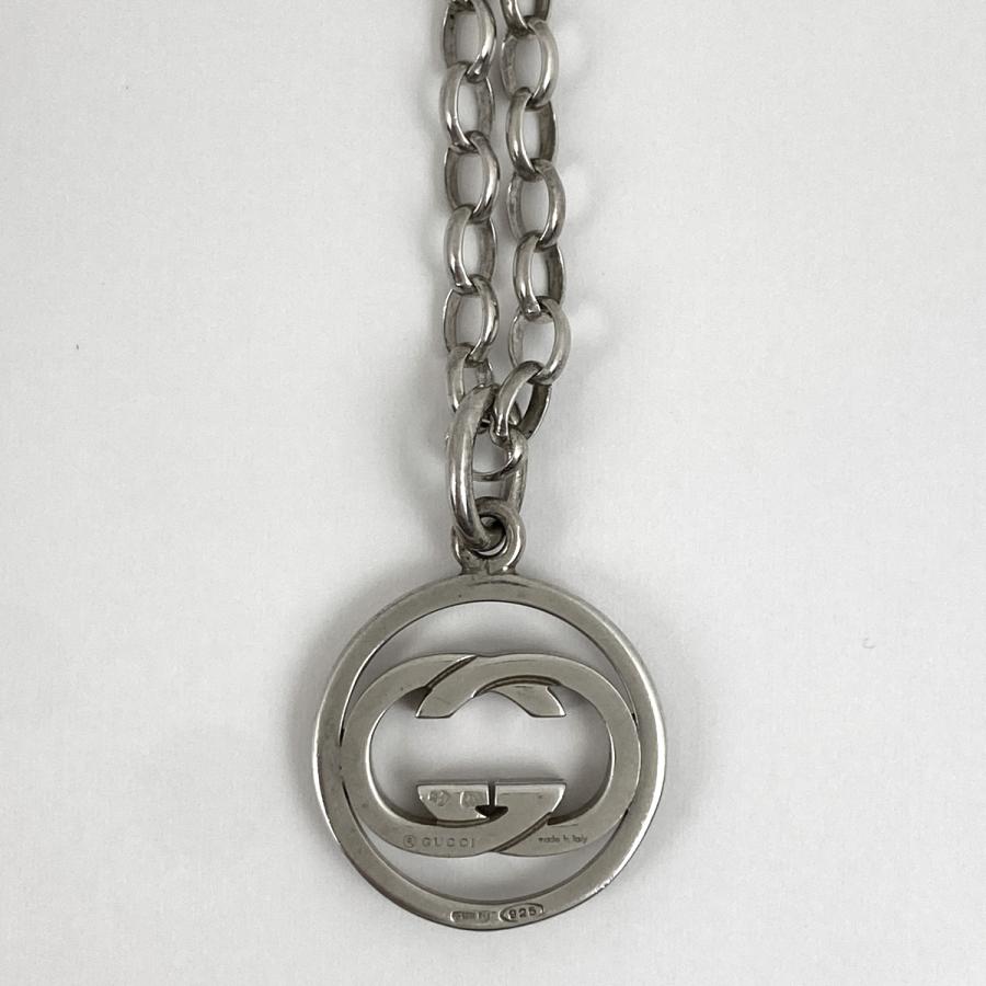 GUCCI グッチ GGロゴ ラウンド ネックレス ダブルG ペンダント