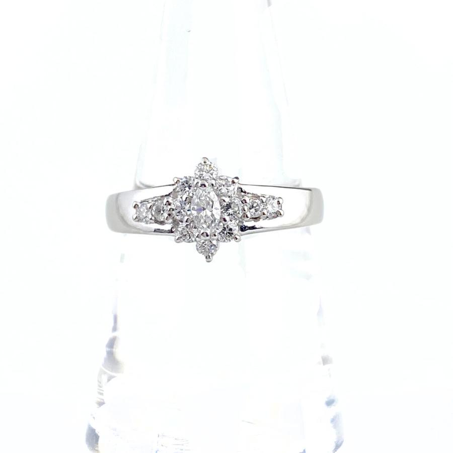 POLA ポーラ メレダイヤ デザインリング プラチナ 指輪 リング 16.5号  