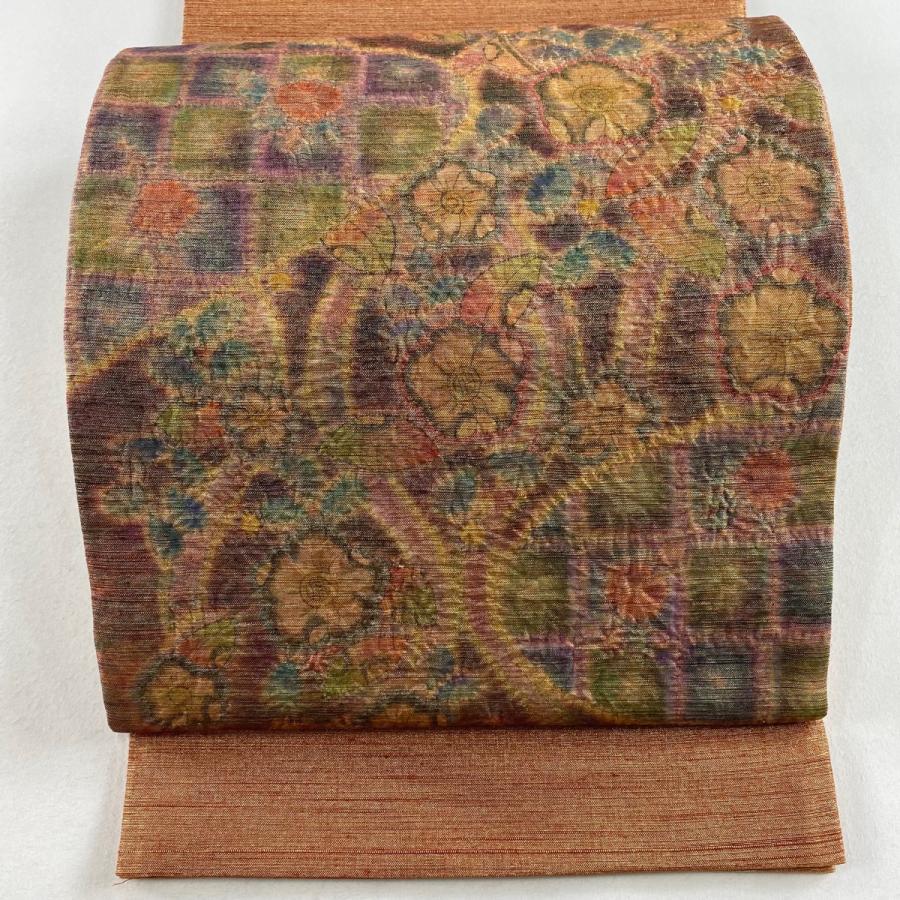 ど*子様 550 華 袋帯 お太鼓柄 膨れ織り 辻ヶ花 緑 ど*子様 550 華 袋帯 お太鼓柄 膨れ織り 辻ヶ花 緑 550 華 袋帯 お太鼓