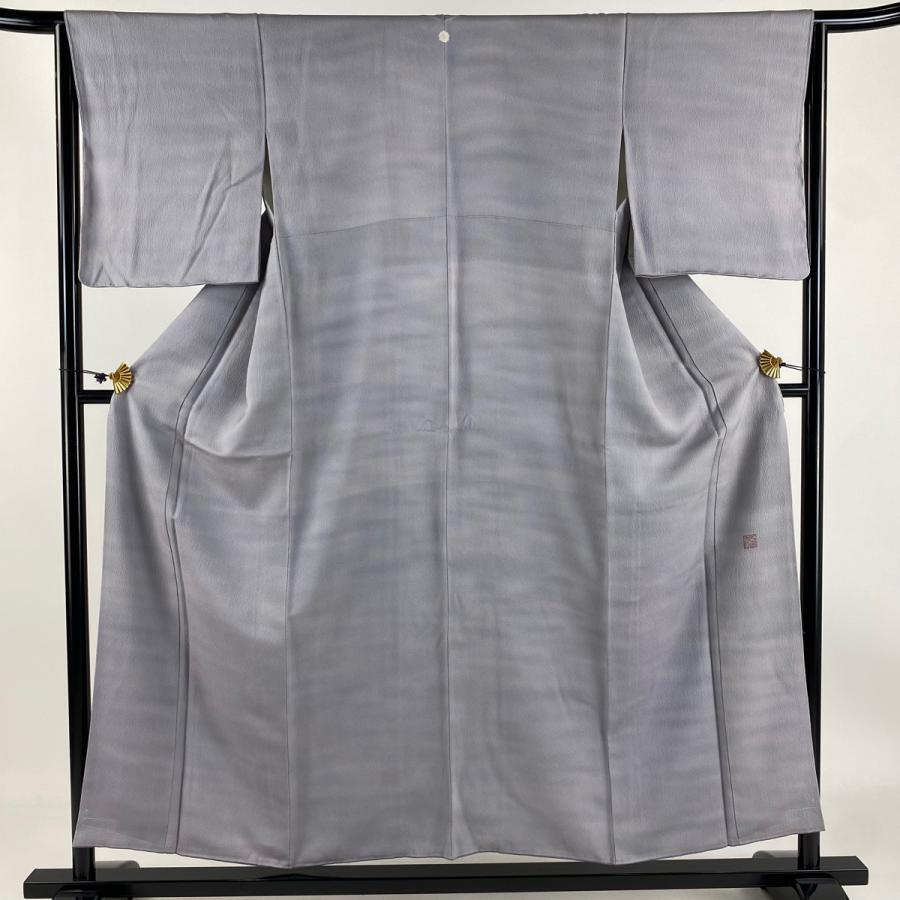 小紋 身丈152.5cm 裄丈64cm 正絹 美品 逸品 【中古】 美品】 江戸小紋 身丈152.5cm 裄丈61cm S 袷 人間国宝 中村勇二郎 落款