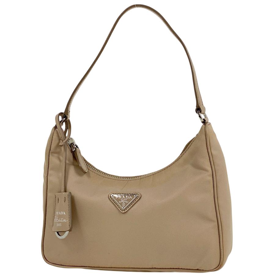 PRADA（プラダ） ロゴプレート ハンドバッグ 手提げ ハンドバッグ