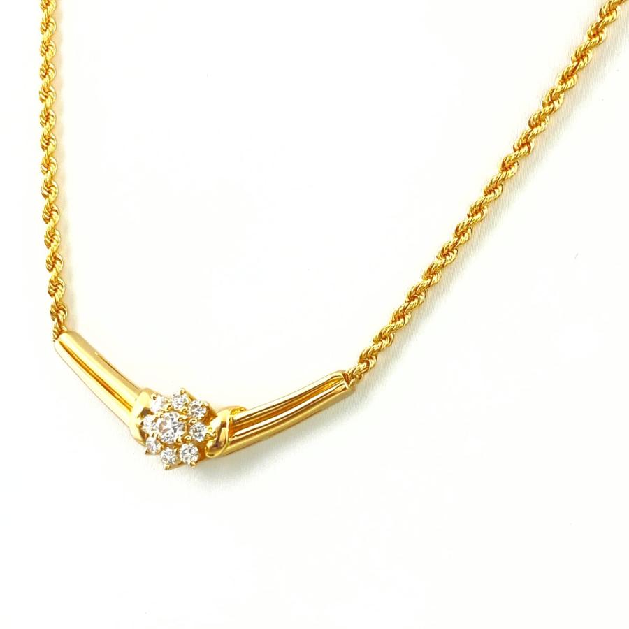 ポーラ ダイヤモンド デザインネックレス 750 【中古】 POLA ポーラ  