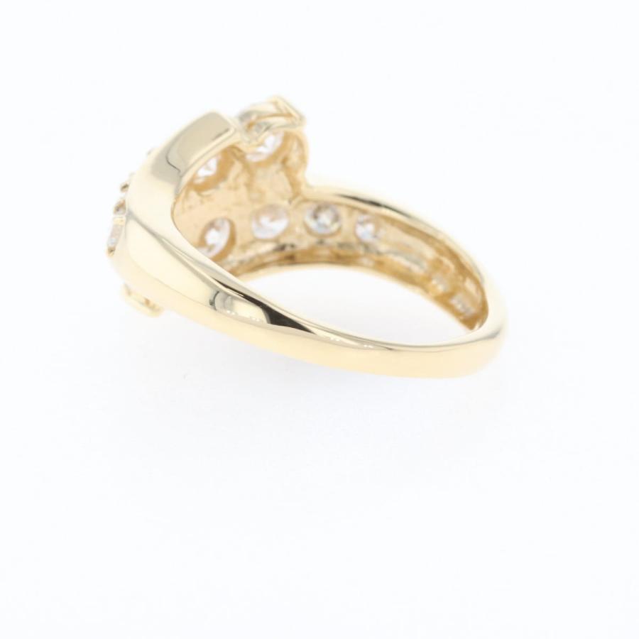 メレダイヤ デザインリング YG イエローゴールド 指輪 リング 9