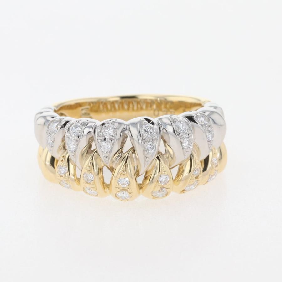 メレダイヤ デザインリング 約12号 YG 【】