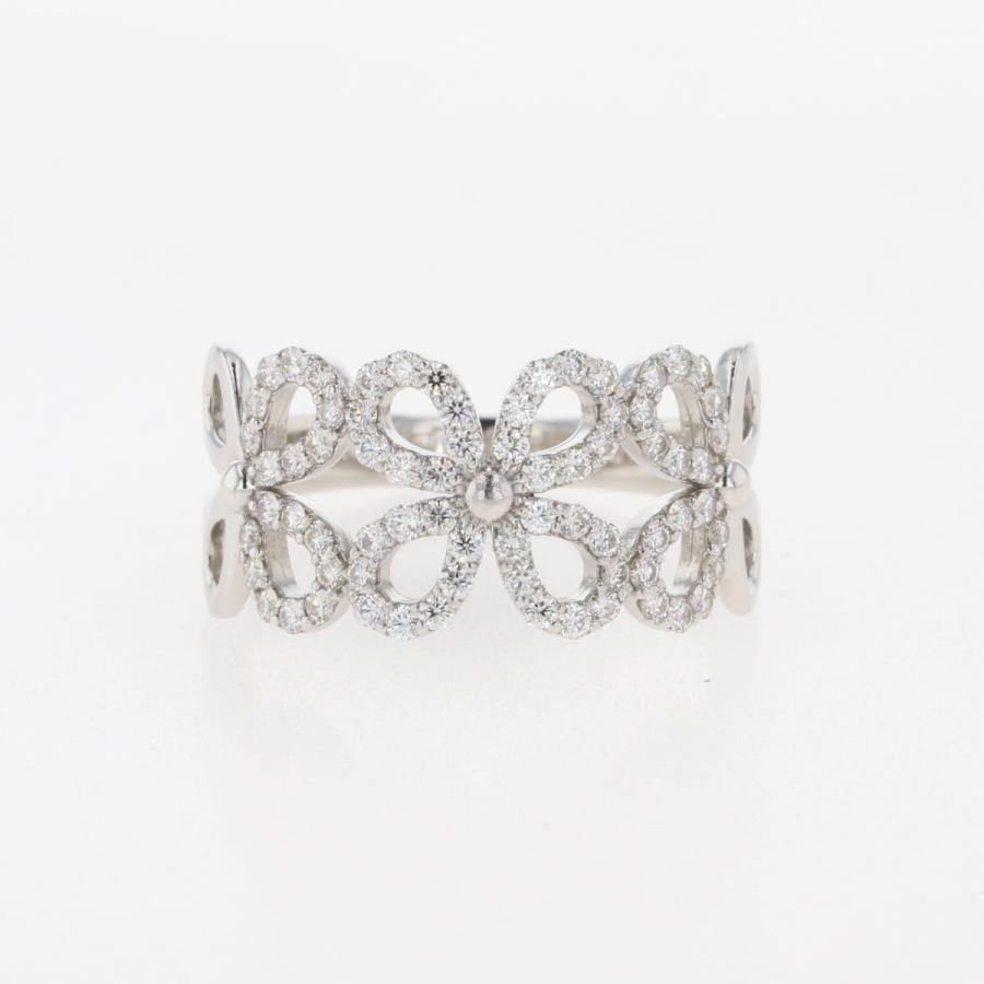 メレダイヤ デザインリング プラチナ 指輪 リング 14号 Pt850  