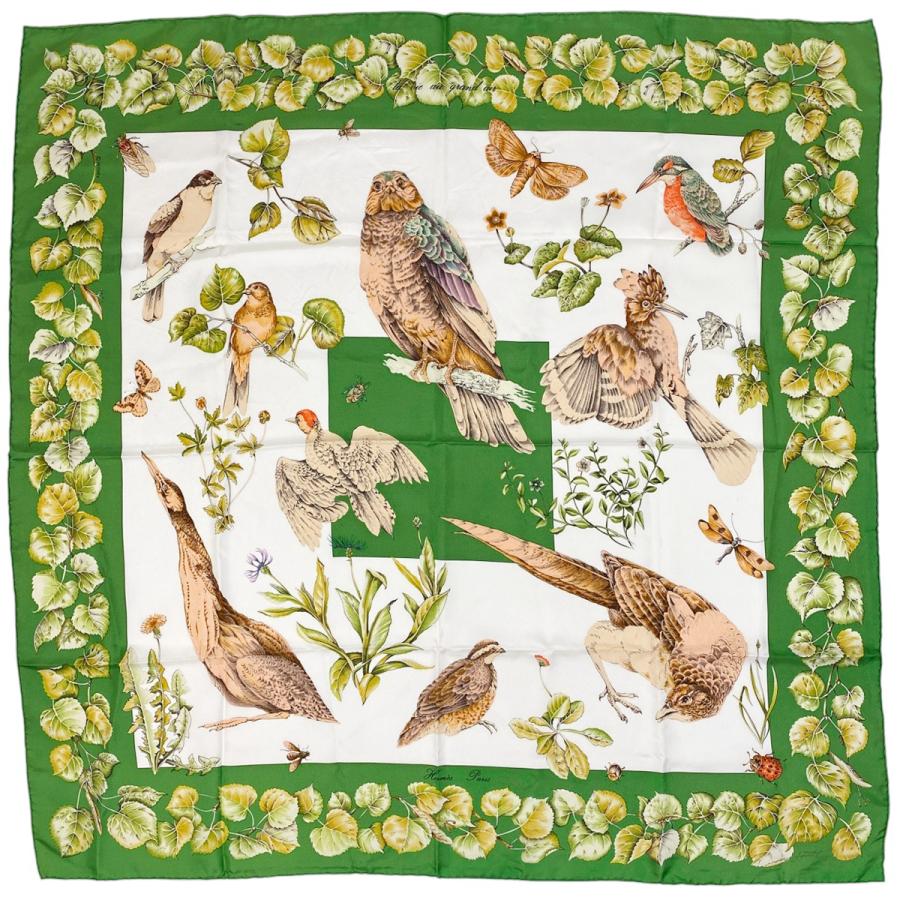 HERMES エルメス カレ 90 la vie au grand air アウトドアライフ  