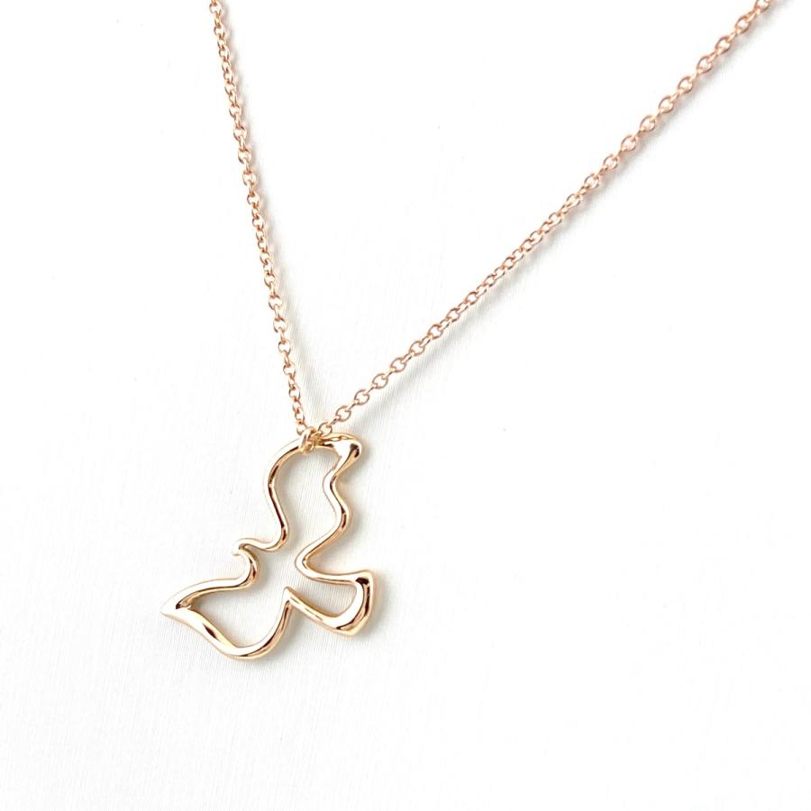 TIFFANY&Co. ティファニー ダブバード ネックレス PG ピンク