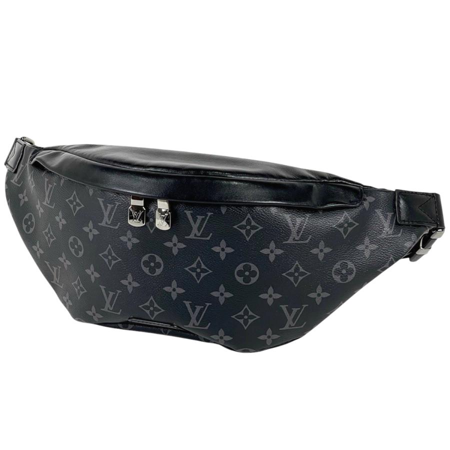 ルイ・ヴィトン LOUIS VUITTON ディスカバリー バムバッグ ウエストバッグ ボディバッグ バッグ PVCコーティングキャンバス レザー モノグラム・エクリプス メンズ ブラック系 M44336 【中古】 LOUIS VUITTON（ルイ・ヴィトン） ディスカバリー バムバッグ ウエスト