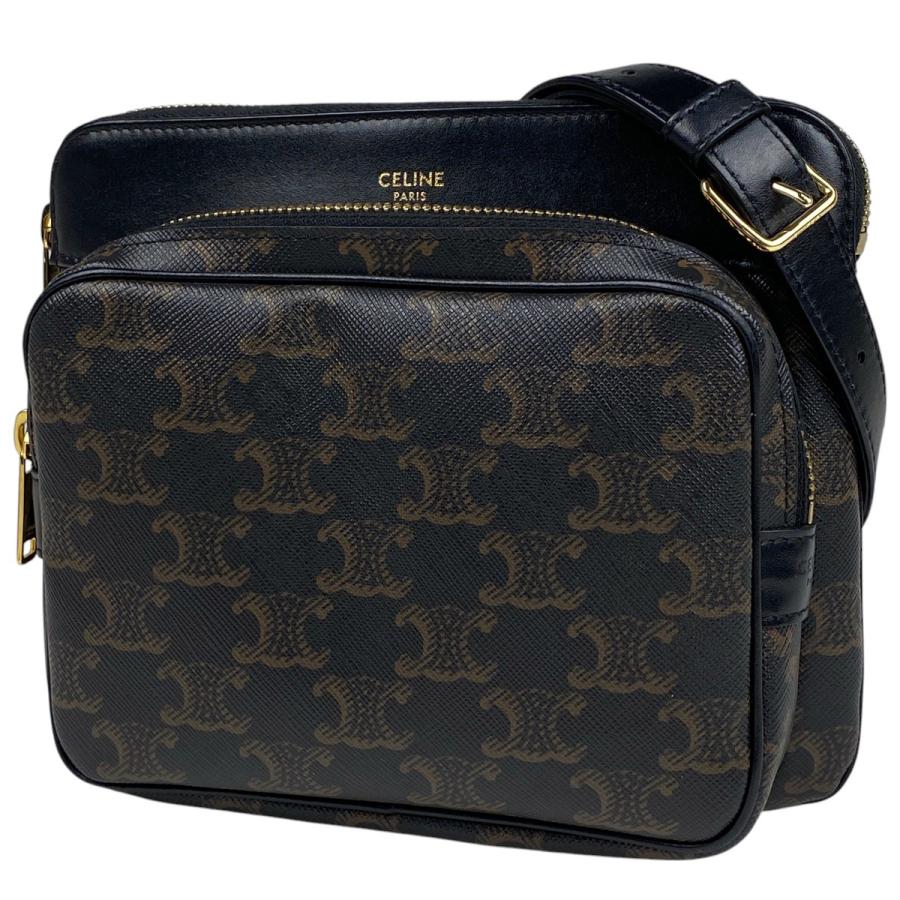 CELINE（セリーヌ） トリオンフ 斜め掛け ロゴ ショルダーバッグ